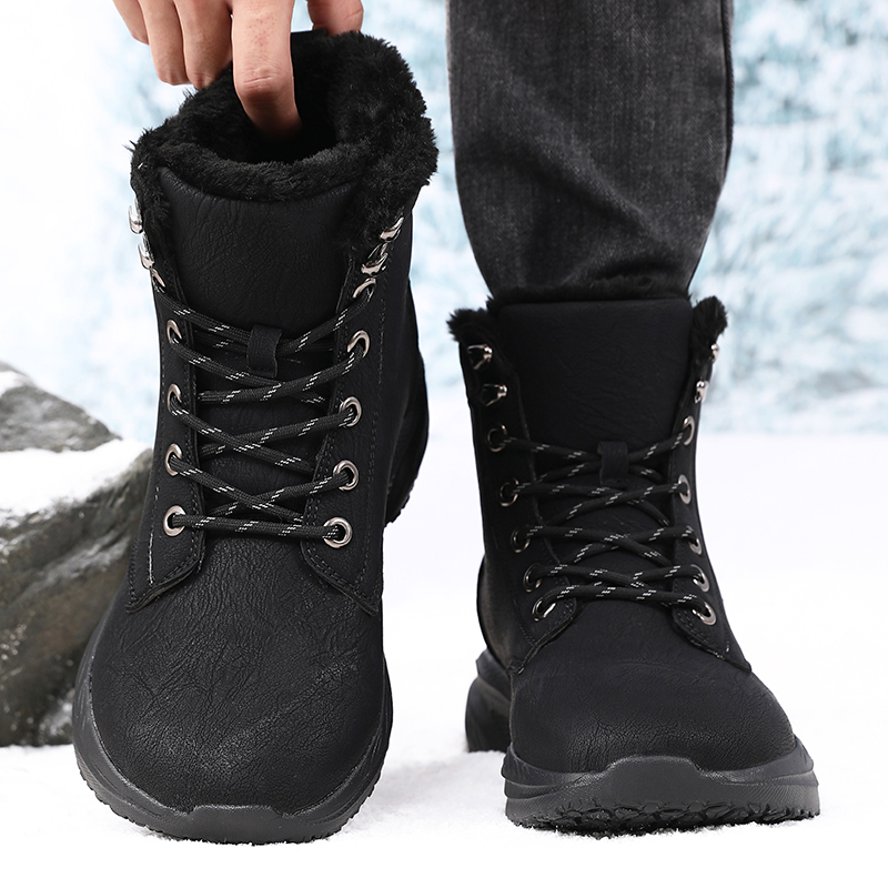 Men'S Fashion Hiking Boots - Men Winter Snow Boots for Waterproof