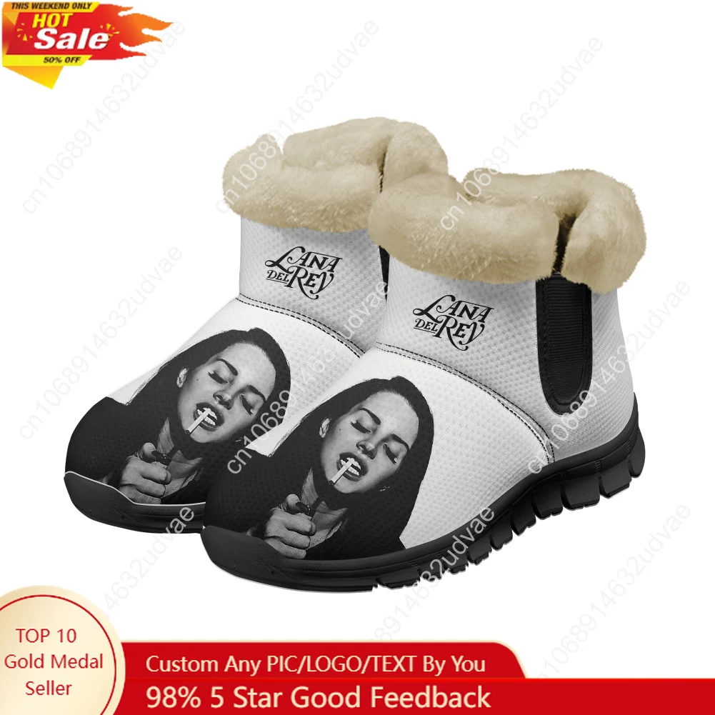 Casual Sneakers Men - Lana Del Rey Singer Plush Shoes