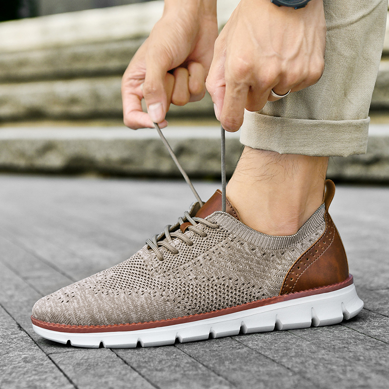 Casual Sneakers Men - Men Casual Shoes Classic Breathable Brogue