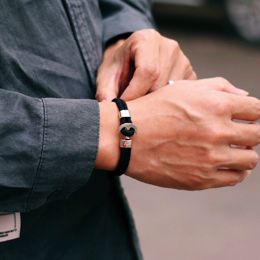 Milan Men'S Fashion - Fashion Mens Marine String Bracelet Double