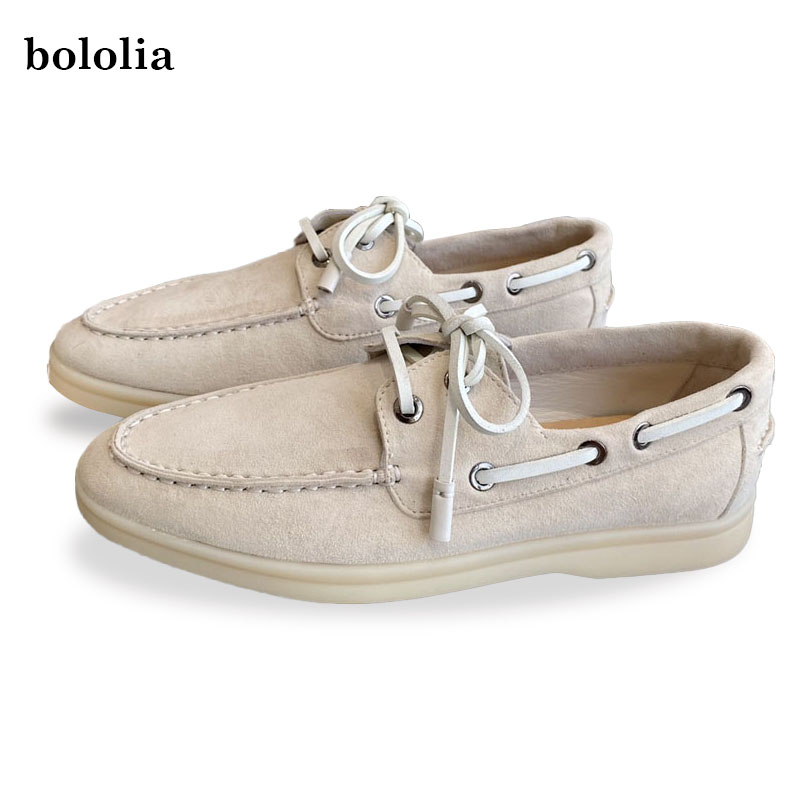 Suede Loafers Men - High Quality Genuine Leather Flats Shoes