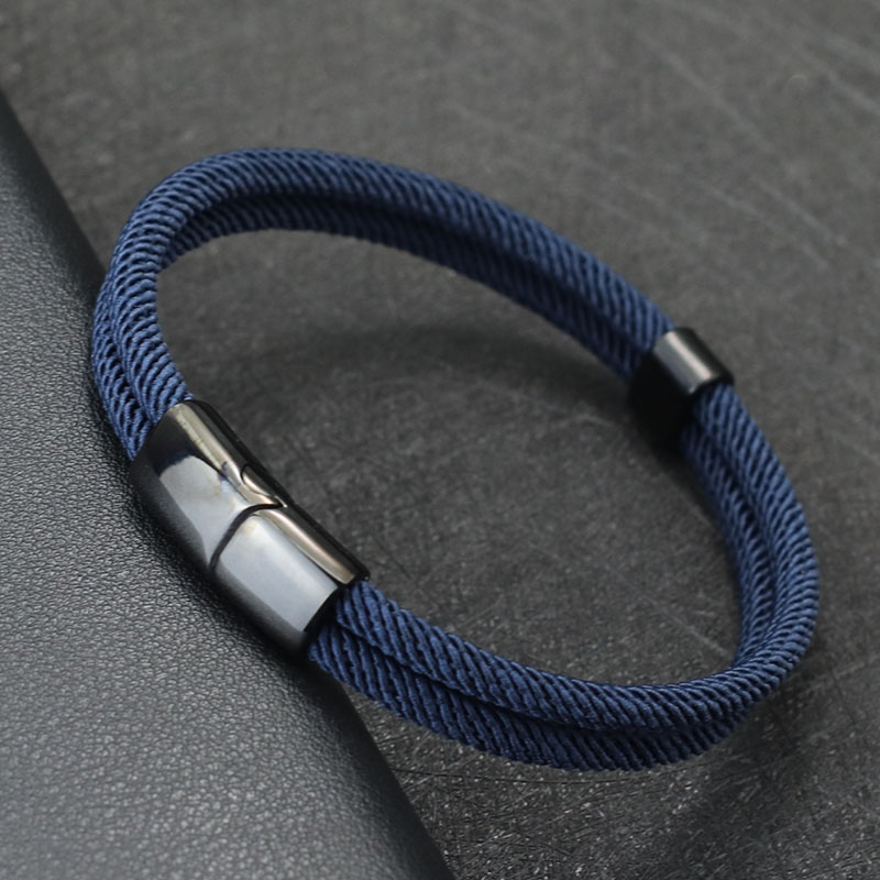Milan Men'S Fashion - Noter New Bracelet Men Bilayer 4mm