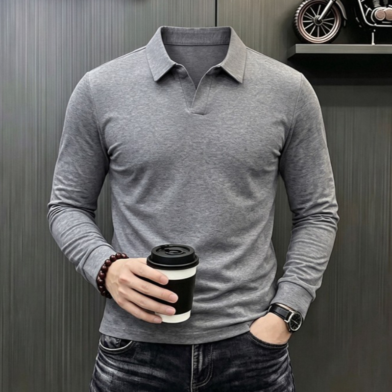Men'S Fashion 2025 - Men's Business Casual Long Sleeve T