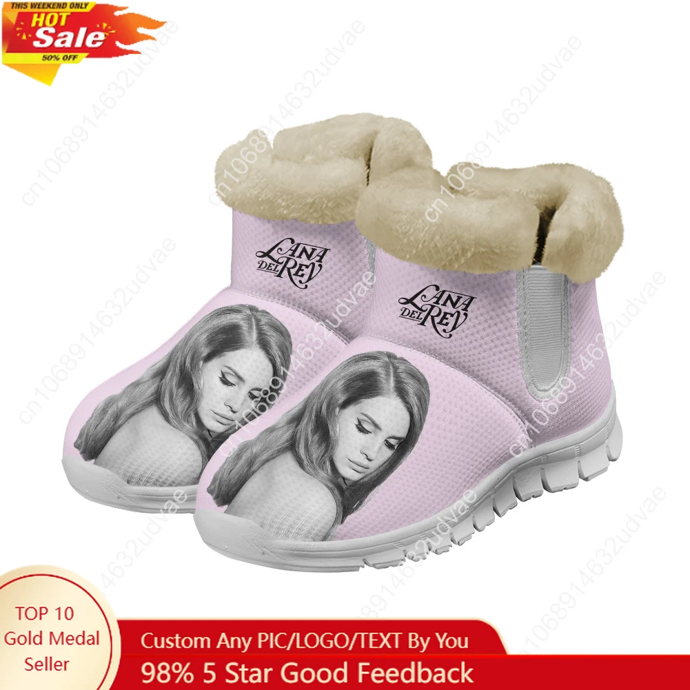 Casual Sneakers Men - Lana Del Rey Singer Plush Shoes