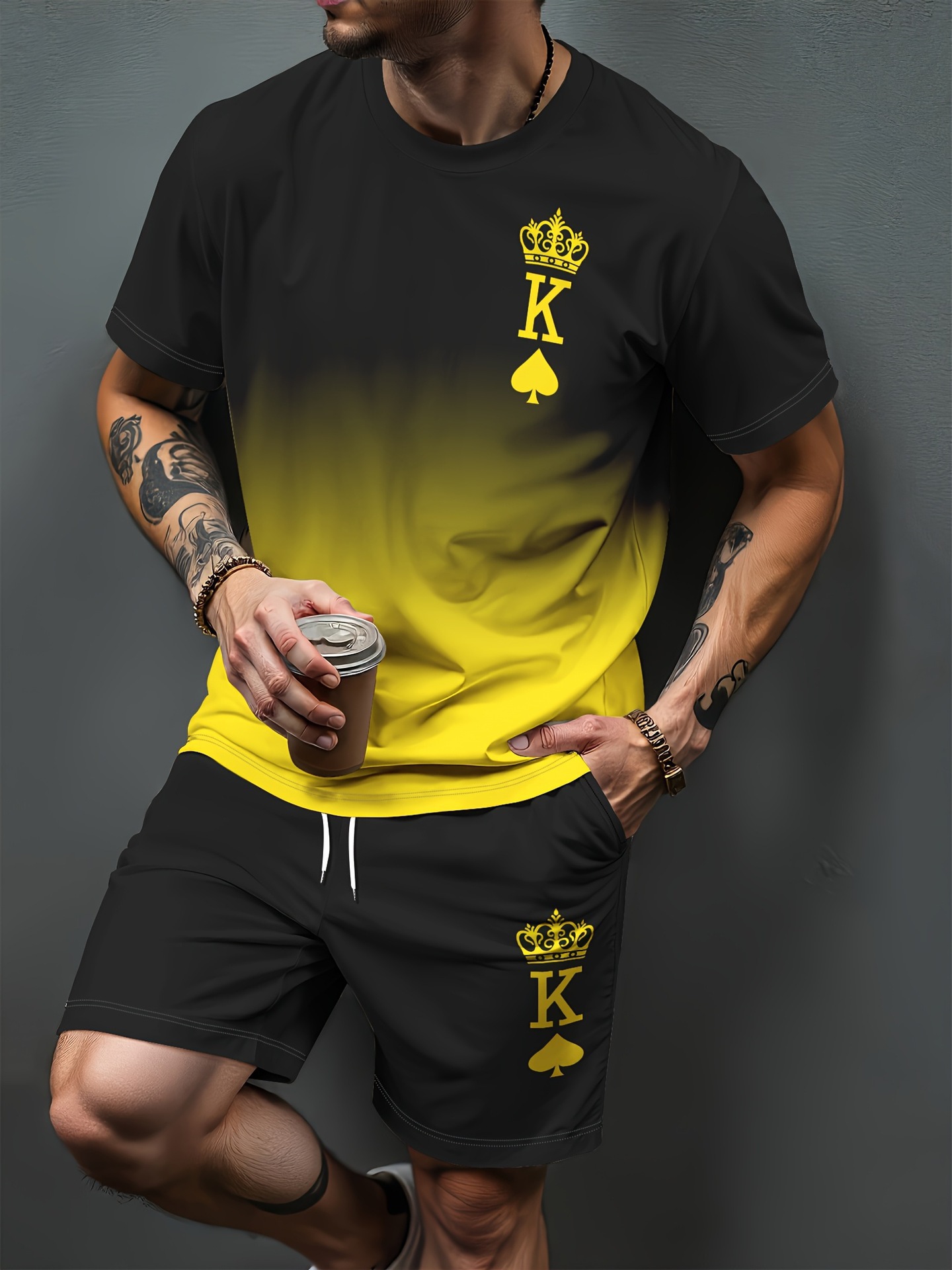 Gradient Letter Pattern 3D Pri - Men'S Fashion 2025 recension och pris