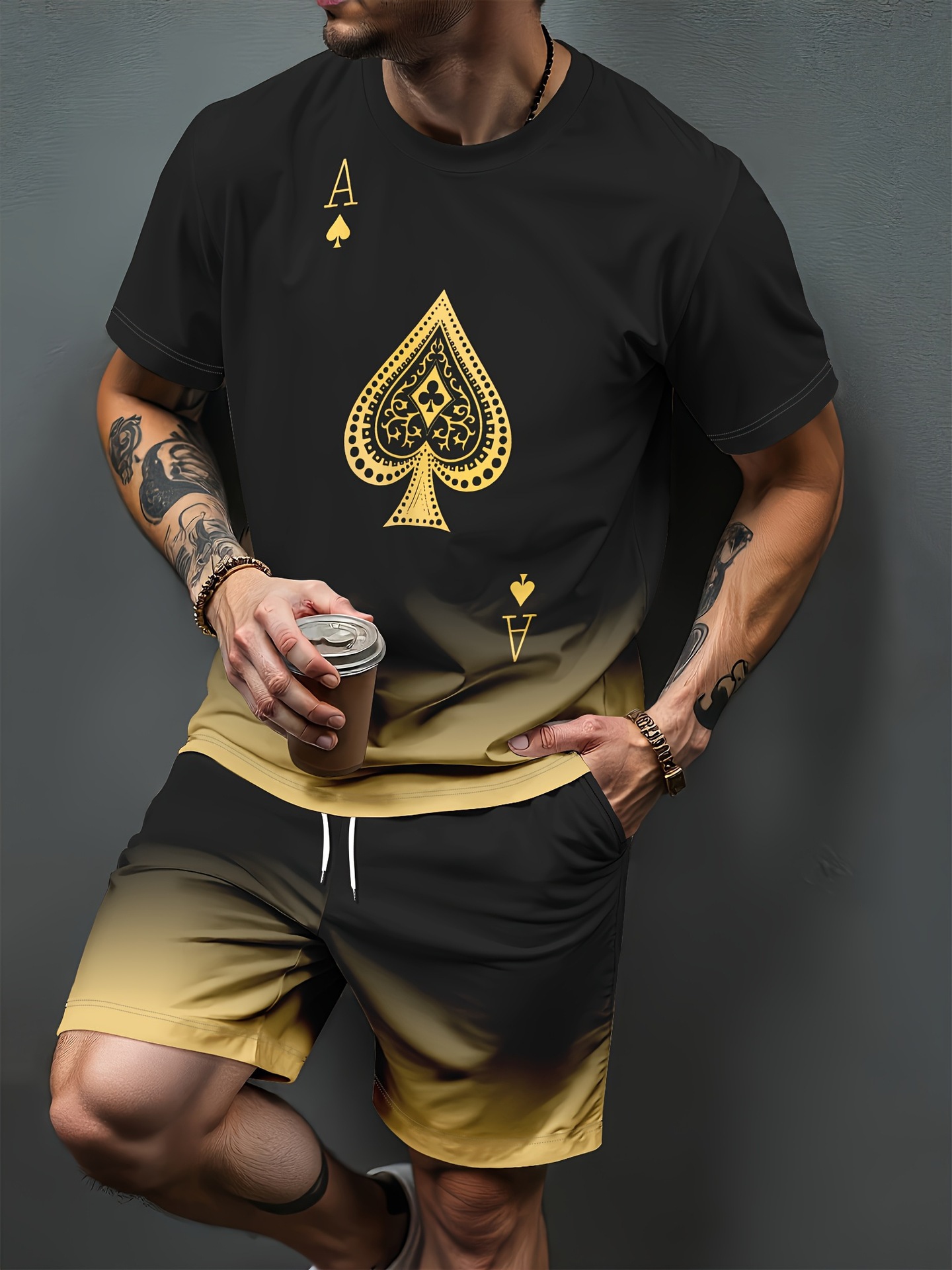 Gradient Letter Pattern 3D Pri - Men'S Fashion 2025 recension och pris