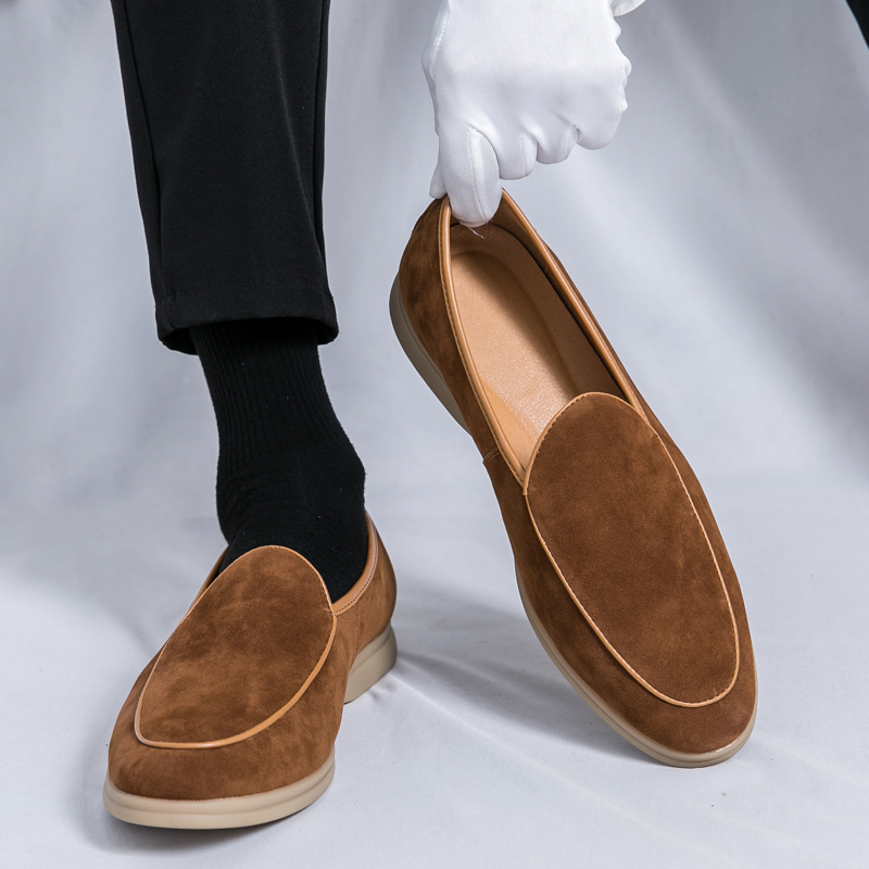 Fashion Men Luxury Brand Loafe - Suede Loafers Men recension och pris