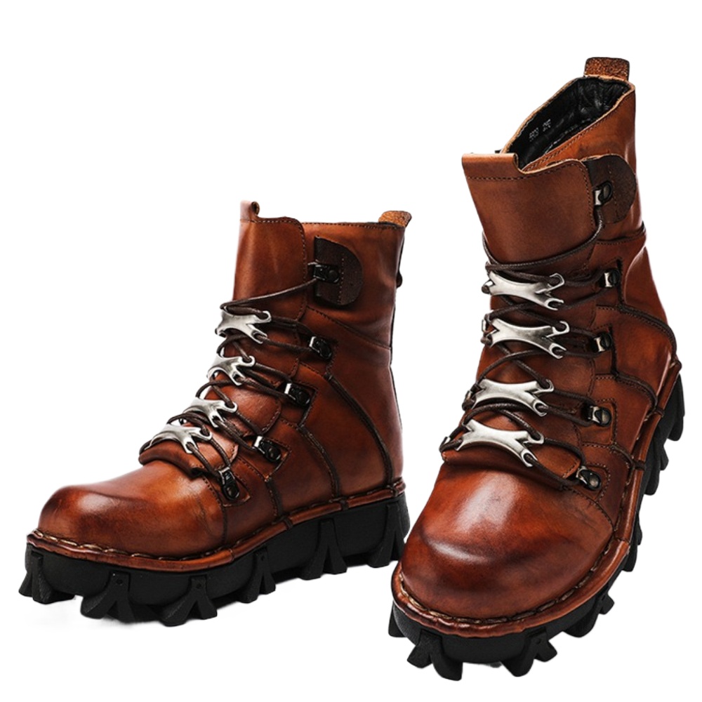 Fashion Men's Cowhide Genuine  - Men'S Fashion Hiking Boots recension och pris