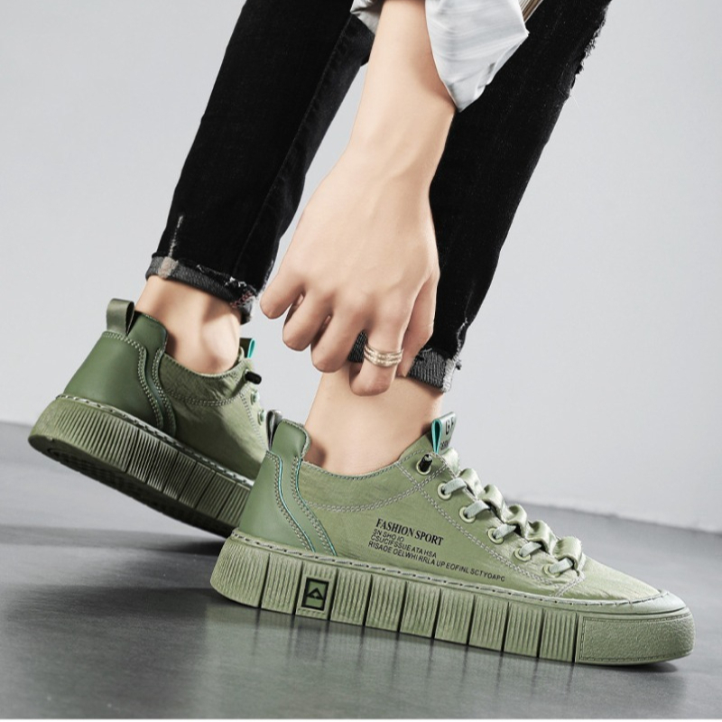 Men's Chunky Sole Low Top Canv - Casual Sneakers Men recension och pris