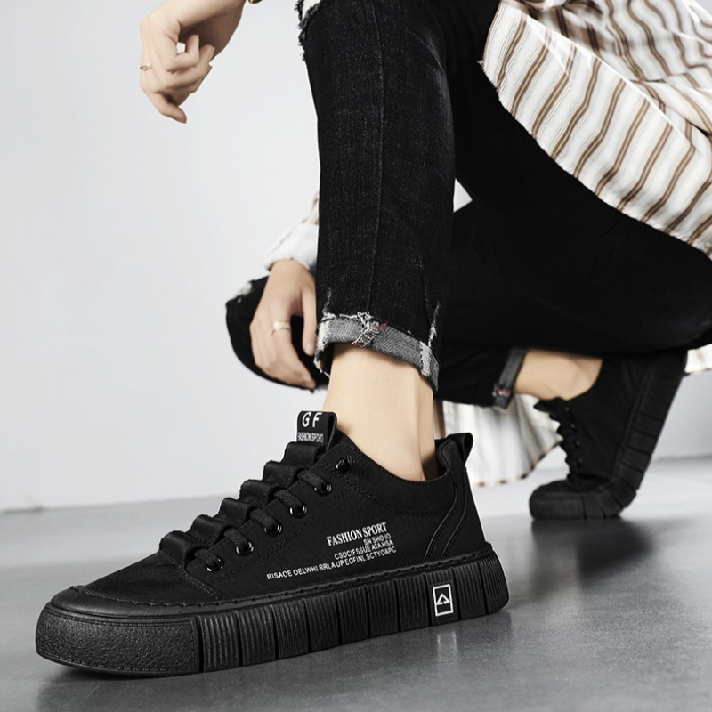 Men's Chunky Sole Low Top Canv - Casual Sneakers Men recension och pris
