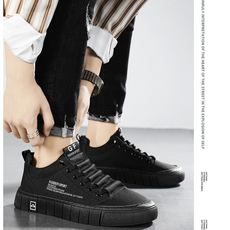 Men's Chunky Sole Low Top Canv - Casual Sneakers Men recension och pris