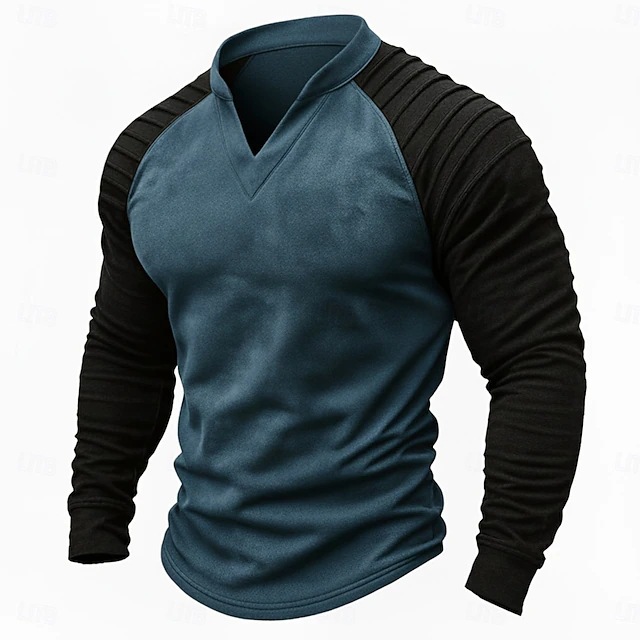Vintage Distressed Henley Ragl - Men Fashion Vintage recension och pris