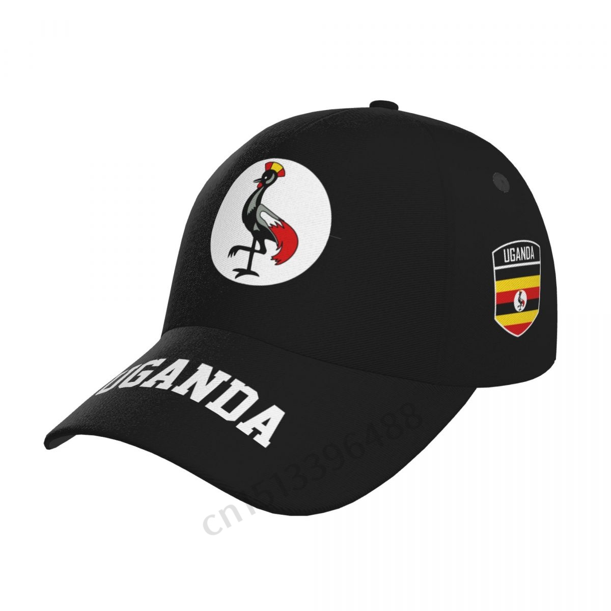 2025 Uganda Flag 3D Soccer Hat - Men Fashion Uganda recension och pris