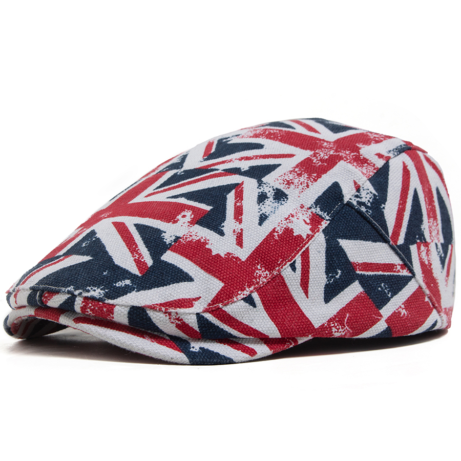 New Union Jack Print Flat Cap  - Men'S Fashion Gq recension och pris