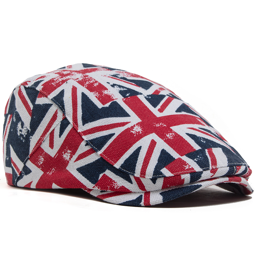 New Union Jack Print Flat Cap  - Men'S Fashion Gq recension och pris