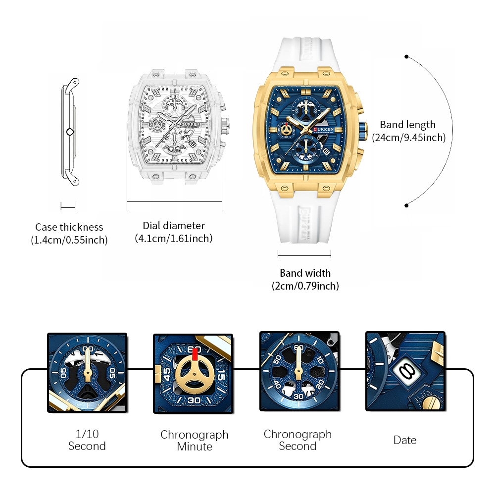 CURREN Luxury Vintage Watch fo - Fashion Mens Watches recension och pris