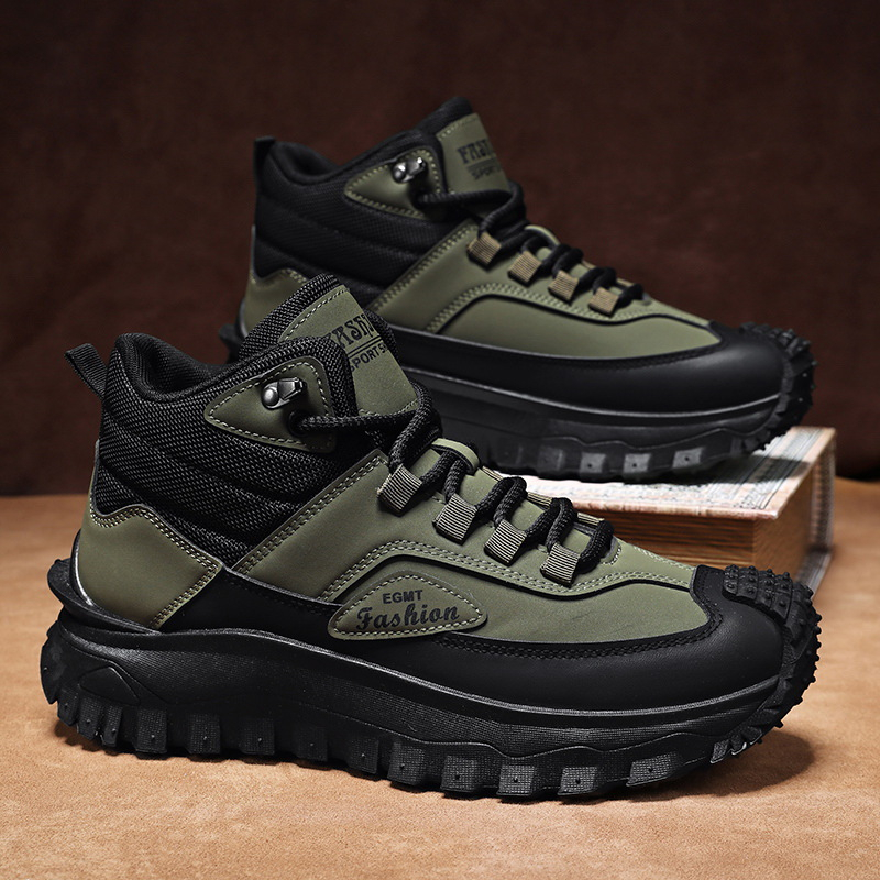 Men'S Black And White Mid Top  - Men'S Fashion Hiking Boots recension och pris