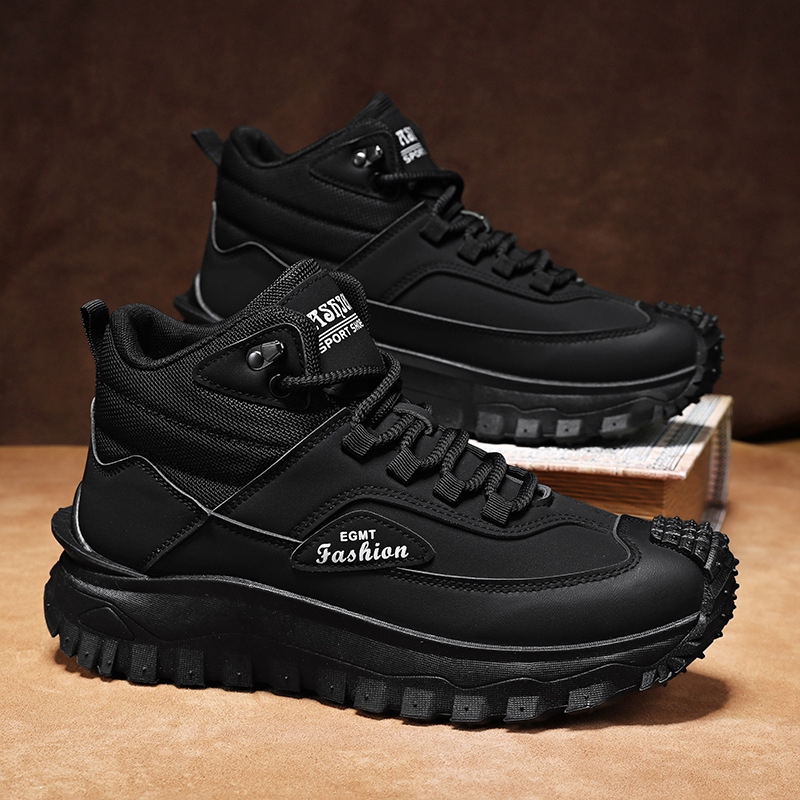 Men'S Black And White Mid Top  - Men'S Fashion Hiking Boots recension och pris