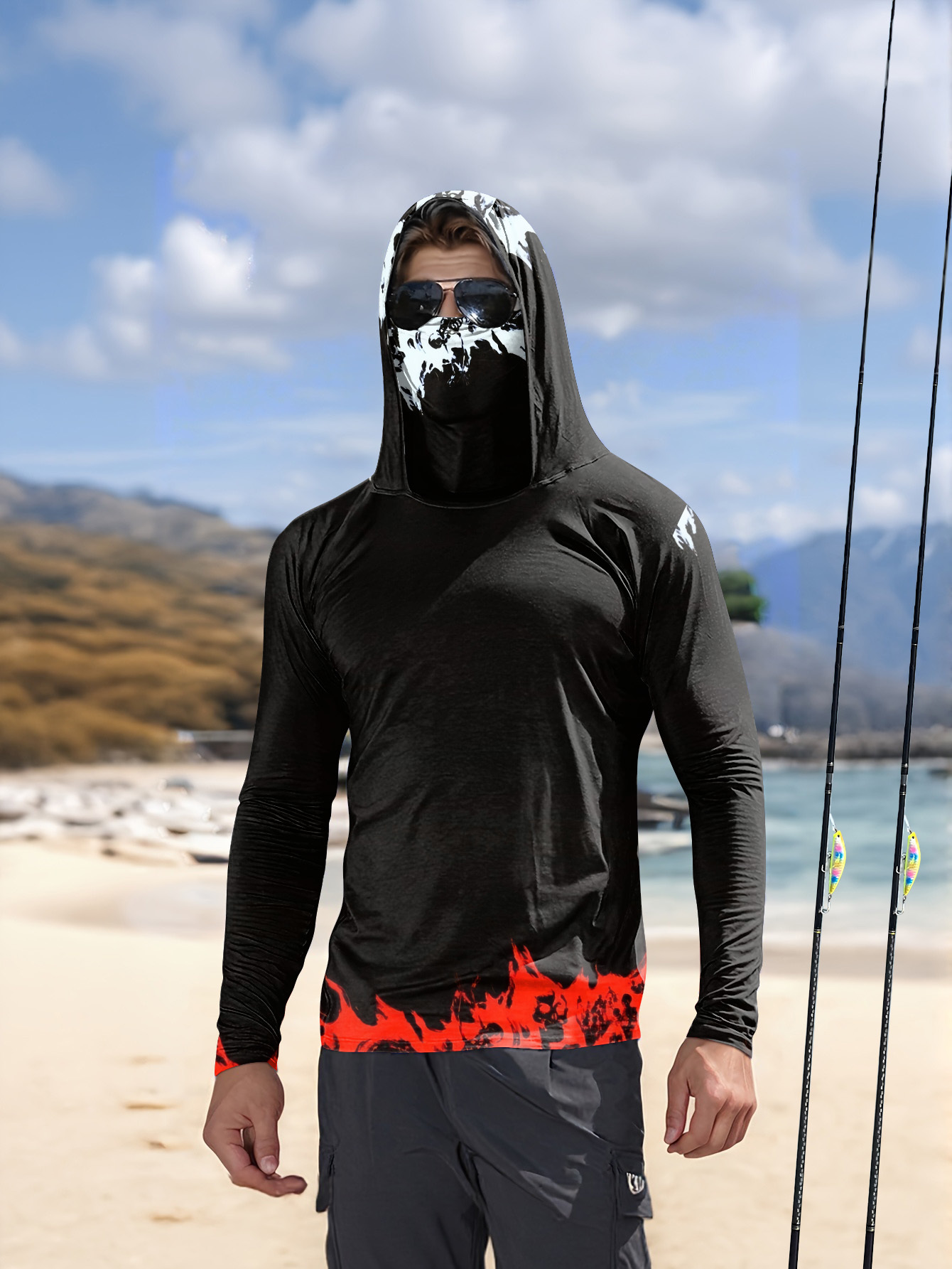 Men Hood Fishing Shirt long sl - Men'S Fashion 2025 recension och pris