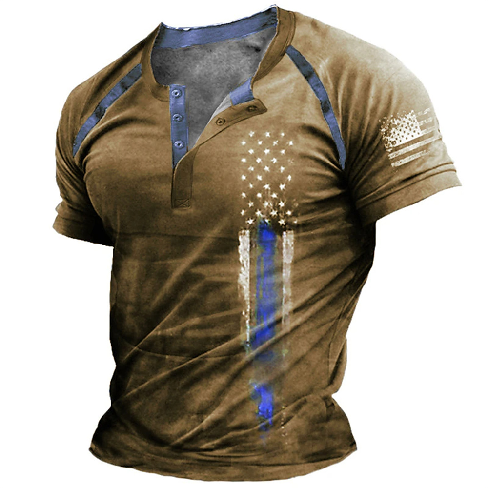Funny 3D American Flag Print M - Men Fashion Vintage recension och pris
