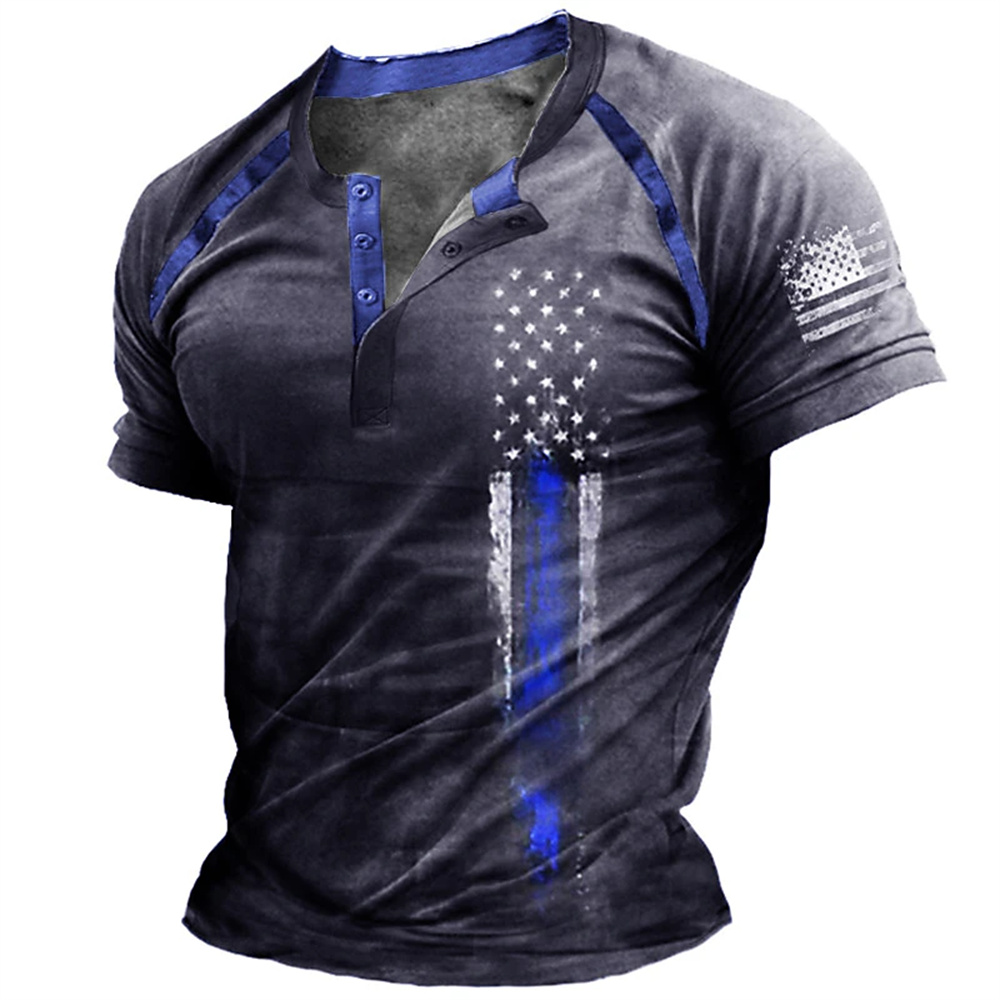 Funny 3D American Flag Print M - Men Fashion Vintage recension och pris