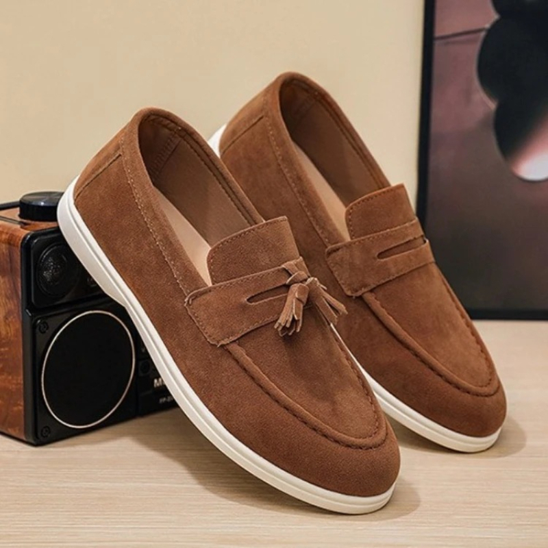 Fashion Comfortable Men's Driv - Suede Loafers Men recension och pris