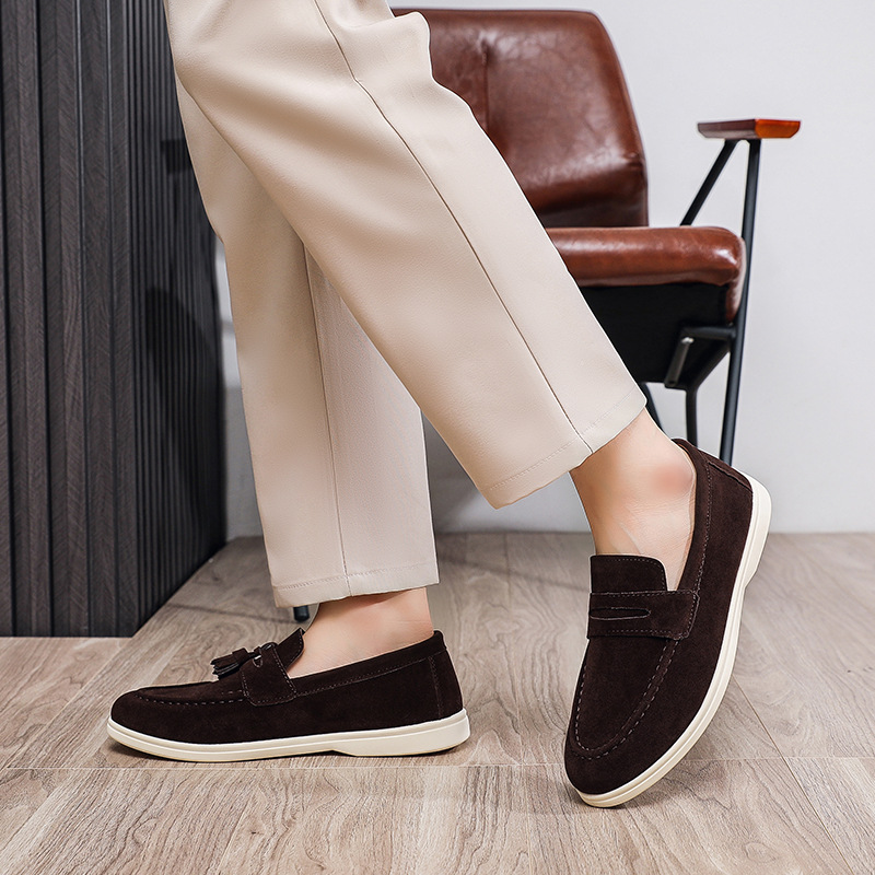Fashion Comfortable Men's Driv - Suede Loafers Men recension och pris