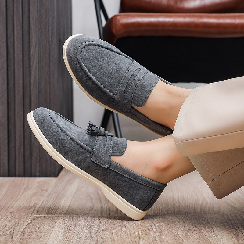 Fashion Comfortable Men's Driv - Suede Loafers Men recension och pris