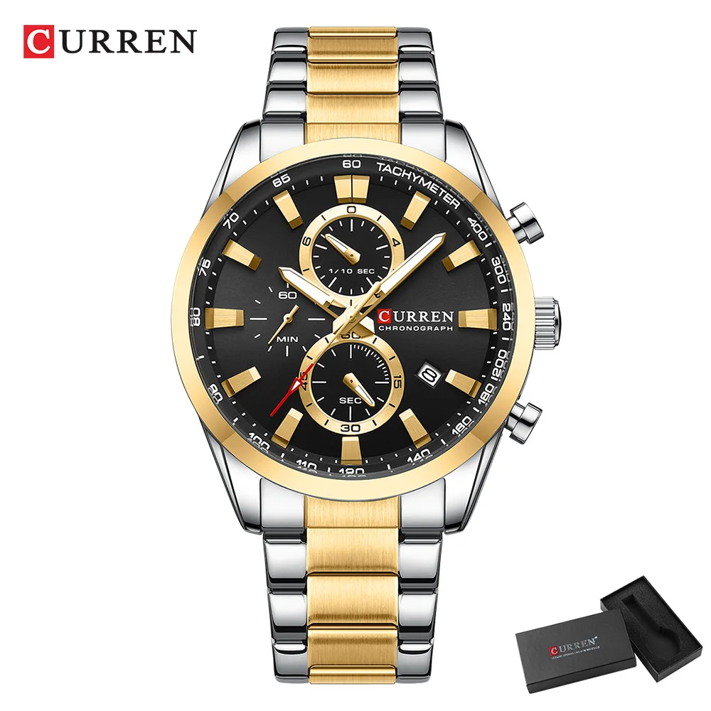 CURREN Casual Quartz Chrono Sp - Fashion Mens Watches recension och pris
