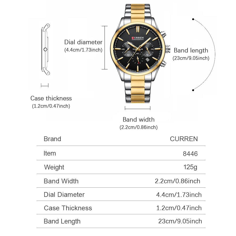 CURREN Casual Quartz Chrono Sp - Fashion Mens Watches recension och pris