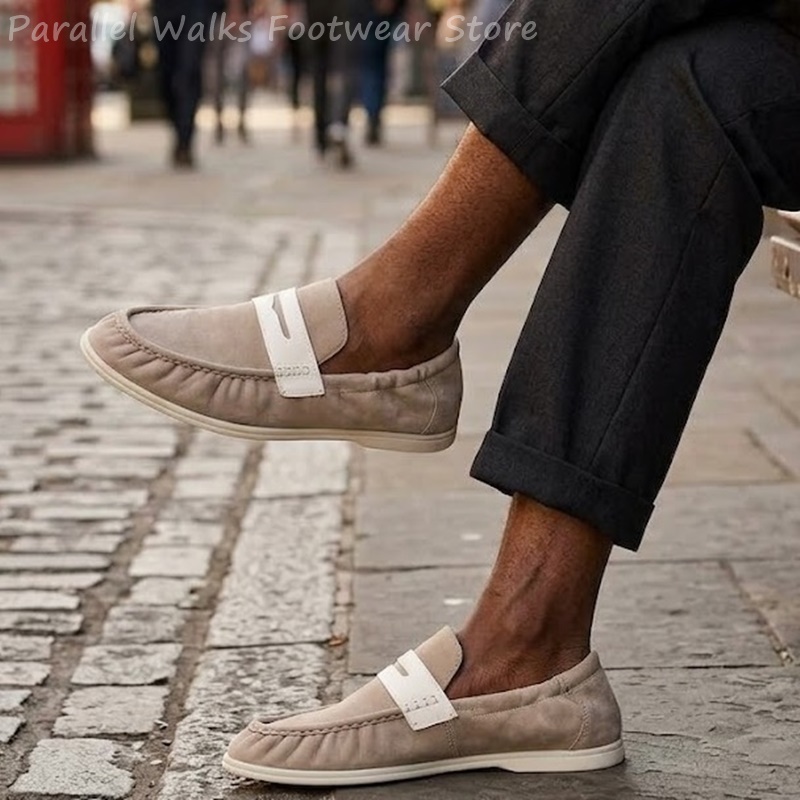 Men Soft Suede Loafers Elastic - Suede Loafers Men recension och pris