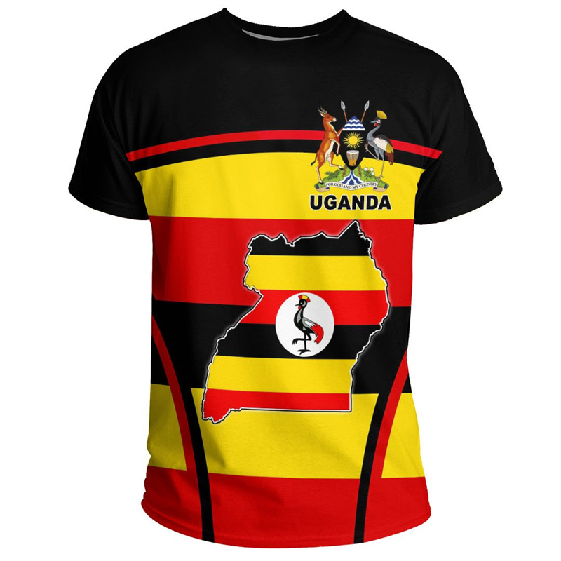 Fashion 3D Printed Uganda T Sh - Men Fashion Uganda recension och pris