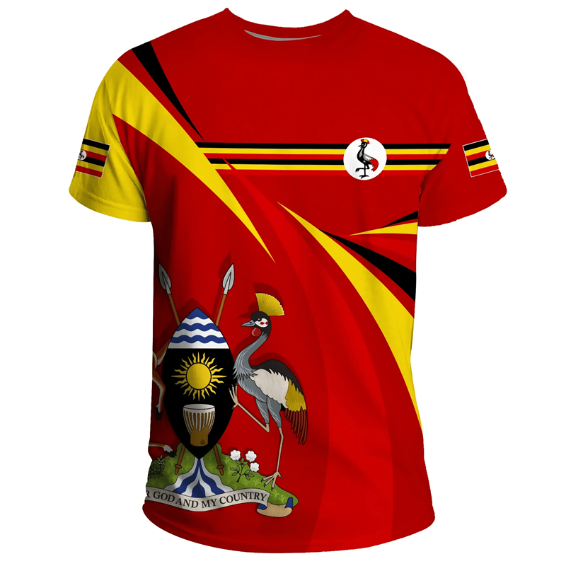 Fashion 3D Printed Uganda T Sh - Men Fashion Uganda recension och pris