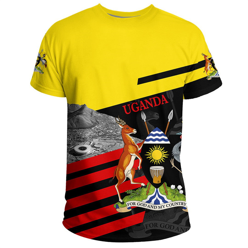 Fashion 3D Printed Uganda T Sh - Men Fashion Uganda recension och pris