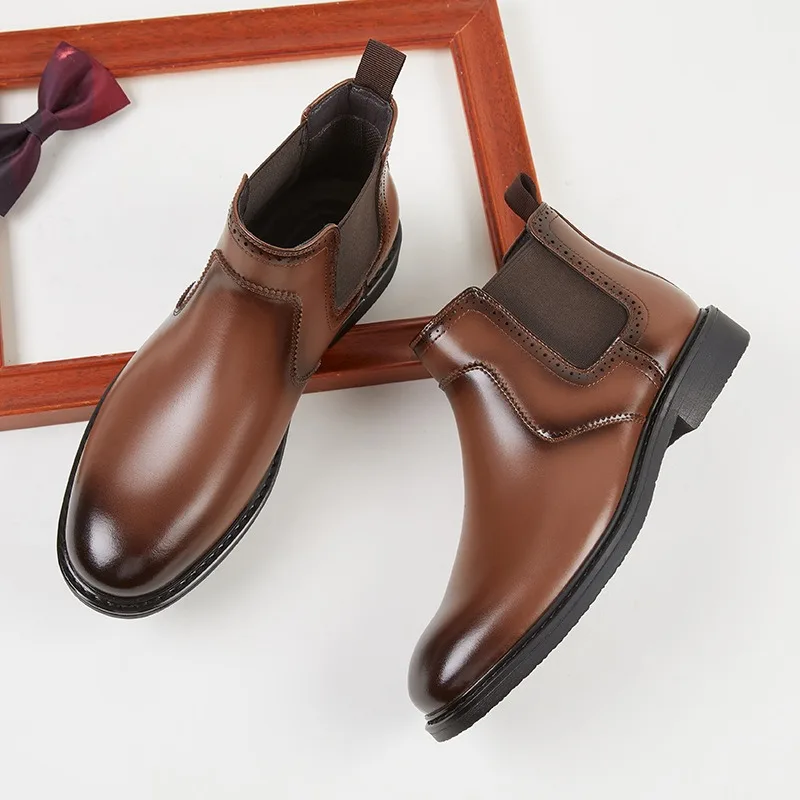 Vintage Mens Leather Oxford Bo - Men Fashion Vintage recension och pris