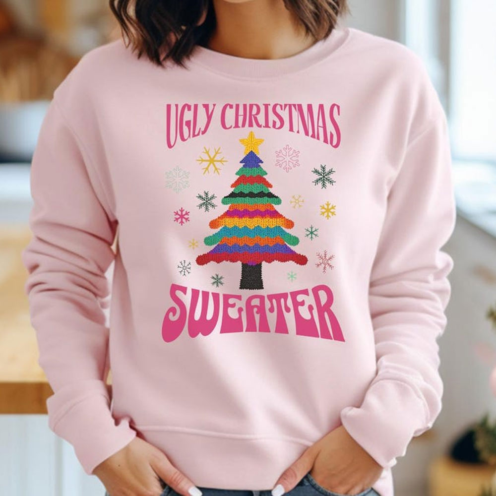 Ugly Christmas Sweater Tree Sw - Men'S Fashion For 70 Year Old recension och pris