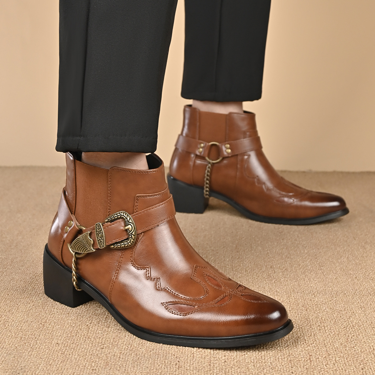 Fashion 2026 Men's Vintage Cow - Men Fashion Vintage recension och pris