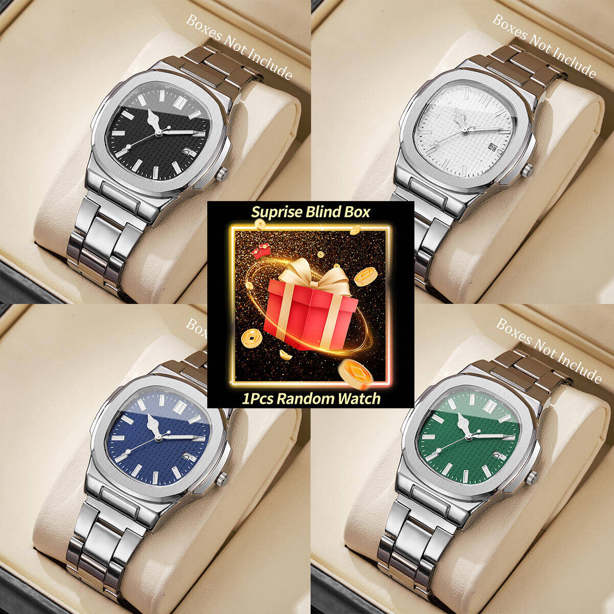 1PC Surprise Mystery Watch Bli - Fashion Mens Watches recension och pris